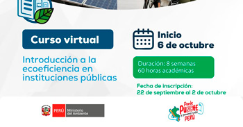 Curso virtual "Ecoeficiencia en las instituciones públicas" del Ministerio del Ambiente