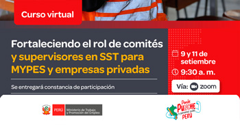  Curso online gratis Fortaleciendo el rol de comités y supervisores en SST para MYPES y empresas privadas