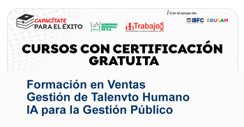 Cursos gratis con certificación de la Dirección Regional de Trabajo y Promoción del Empleo de Ica 