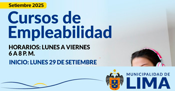 Cursos online de empleabilidad de Lima Joven: El éxito te espera, en convenio con el Instituto Peruano de Negocios