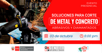Evento presencial sobre "Soluciones para corte de metal y concreto: abrasivos y diamantados" 