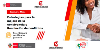  Seminario online gratuito: "Estrategias para la mejora de la convivencia y Resolución de conflictos" 