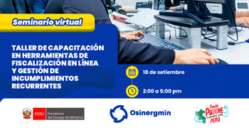  Seminario  online "En herramientas de fiscalización en línea y gestión de incumplimientos recurrentes" 