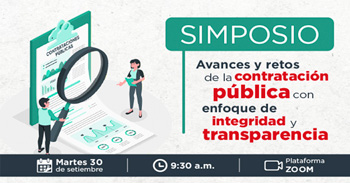 Simposio online "Avances y desafíos de la compra pública con enfoque de integridad" de PERÚ COMPRAS