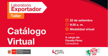 Taller online "Catálogo Virtual" del PROMPERÚ