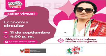 Taller online gratis "Economía circular" del PRODUCE