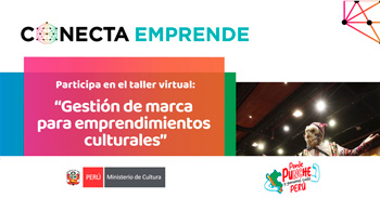 Taller online gratis "Gestión de marca para emprendimientos culturales" del Ministerio de Cultura y UPC