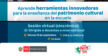 Taller online gratis "Herramientas innovadoras para la enseñanza del patrimonio cultural en la escuela" 