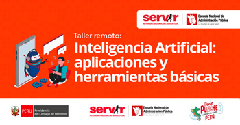  Taller online gratis "Inteligencia Artificial y herramientas básicas" del ENAP