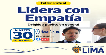 Taller online gratis "Lidera con Empatía" de la Gerencia de Desarrollo Humano MML