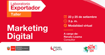 Taller online de "Marketing Digital" de PromPerú