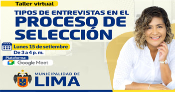 Taller online gratis "Tipos de entrevistas en el proceso de selección" del Desarrollo Económico MML