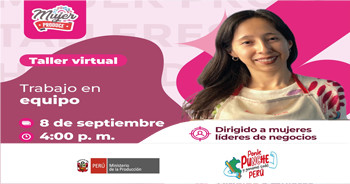 Taller online gratis "Trabajo en equipo" de PRODUCE