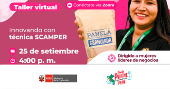 Taller online "Innovando con técnica SCAMPER" de PRODUCE