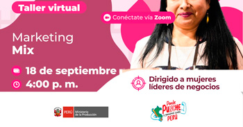 Taller  online "Marketing Mix" de PRODUCE