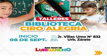 Talleres gratuitos "Biblioteca Ciro Alegría" de la Municipalidad de San Juan de Lurigancho