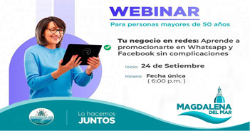 Webinar presencial sobre Tu negocio en redes: Aprende a promocionarte en WhatsApp y Facebook sin complicaciones