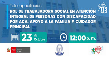 Capacitación Rol de Trabajadora Social en Atención Integral de Personas con Discapacidad por ACV