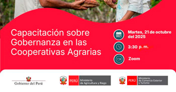 Capacitación online "Gobernanza en las Cooperativas Agraria" del MIDAGRI