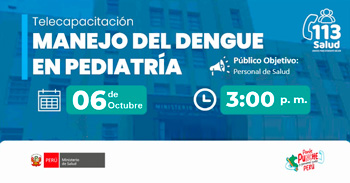 Capacitación online gratis "Manejo del dengue en pediatría"  del MINSA