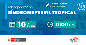 Capacitación online gratis "Síndrome febril tropical" del MINSA