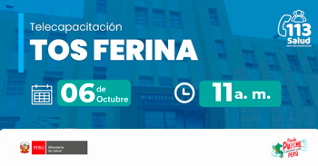 Capacitación online gratis "Tos ferina" del  MINSA