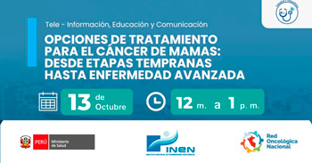  Capacitación online Opciones de tratamiento para el cáncer de mama: desde etapas tempranas hasta enfermedad avanzada