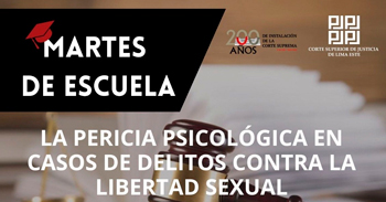 Capacitación online "La pericia psicológica en casos de delitos contra la libertad sexual" 