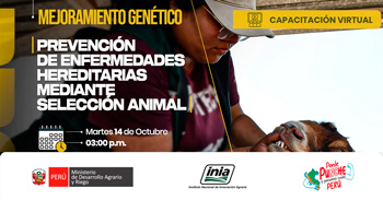 Capacitación online Prevención de enfermedades hereditarias mediante selección animal" del INIA