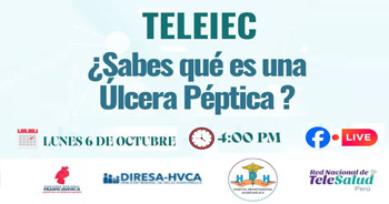 Capacitación online "¿Sabes qué es una Ulcera Péptica?" de la Dirección Regional de Salud Huancavelica