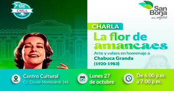 Charla presencial gratis "La flor de amancae" de la Municipalidad De San Borja
