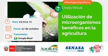 Charla online gratis "Utilización de Microorganismos Benéficos en la Agricultura" de Agro Rural