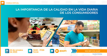 Charla online "La importancia de la calidad en la vida diaria de los consumidores" de Inacal