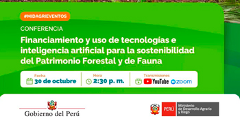 Conferencia online Financiamiento y uso de tecnologías e IA para la sostenibilidad del patrimonio forestal y de fauna