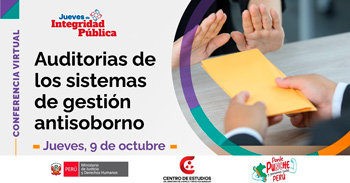 Conferencia online "Jueves de Integridad Pública: Auditorias de los sistemas de gestión antisoborno" 