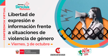 Conferencia online "Libertad de expresión e información frente a situaciones de violencia de género"  