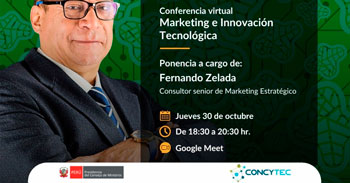 Conferencia online "Marketing e Innovación Tecnológica" del Concytec