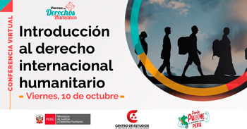 Conferencia online "Viernes de Derechos Humanos: Introducción al derecho internacional humanitario"  