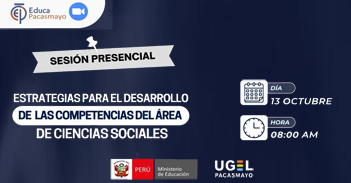 Curso presencial "Estrategias para el desarrollo de las competencias del área de Ciencias Sociales" 