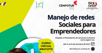 Curso online gratis "Manejo de redes sociales para emprendedores" de la Dircetur Ica