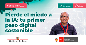 Curso online gratis "Pierde el miedo a la IA: tu primer paso digital sostenible" de PRODUCE