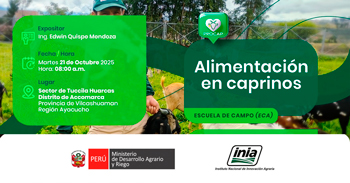 Evento presencial "Alimentación en Caprinos" del INIA