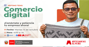 Evento online "Comercio digital" de Artesanías del Perú