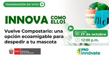 Evento online "Vuelve Compostario: una opción ecoamigable para despedir a tu mascota"