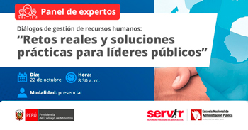 Panel presencial Diálogos de Gestión de Recursos Humanos: “Retos reales y soluciones prácticas para líderes públicos”