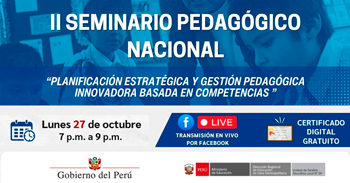 Semianrio online "Cómo formular criterios de evaluación y conclusiones descriptivas" de la UGEL 04 - Comas
