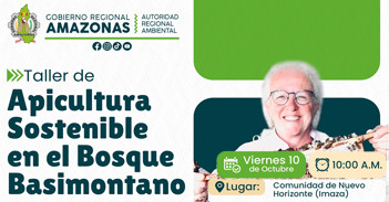 Taller presencial "Apicultura Sostenible en el Bosque Basimontano" de ARA Amazonas