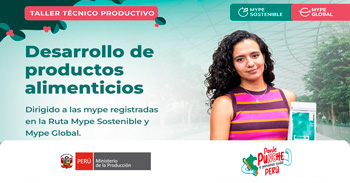 Taller presencial "Desarrollo de productos alimenticios" del PRODUCE