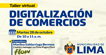 Taller virtual: "Digitalización de comercios" de la Municipalidad de Lima