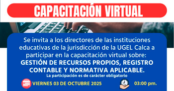 Capacitación online "Recomendaciones para la formulación de problemas matemáticos" de Ugel Calca